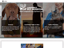 Tablet Screenshot of lawndalepethospital.com